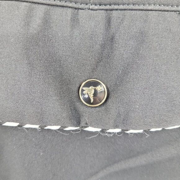 Catherine Wingate Skirt Golf A-line Mini Stretch Black‎ Pockets 4 Flawed - Picture 6 of 7